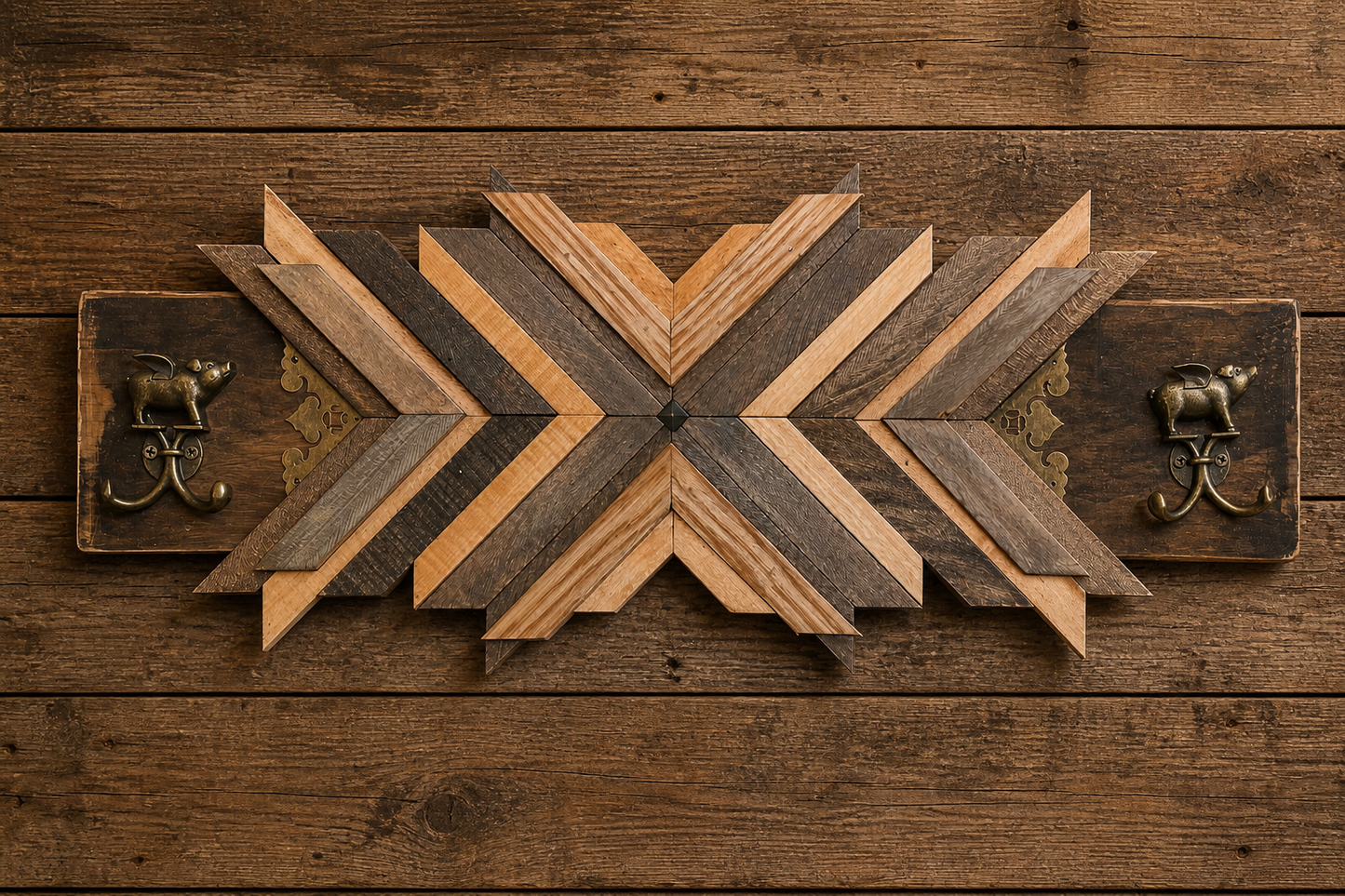 Rustic Horizontal Hook Panel