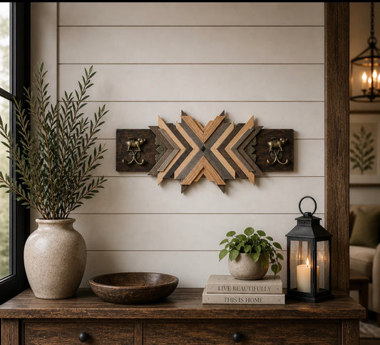 Rustic Horizontal Hook Panel