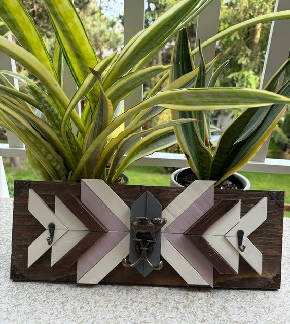 Rustic Horizontal Hook - Butterfly
